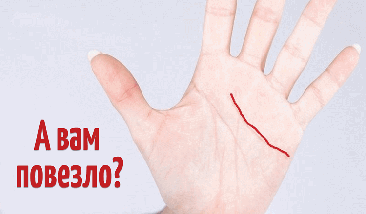 Если Вас есть эта линия - вы самый везучий человек