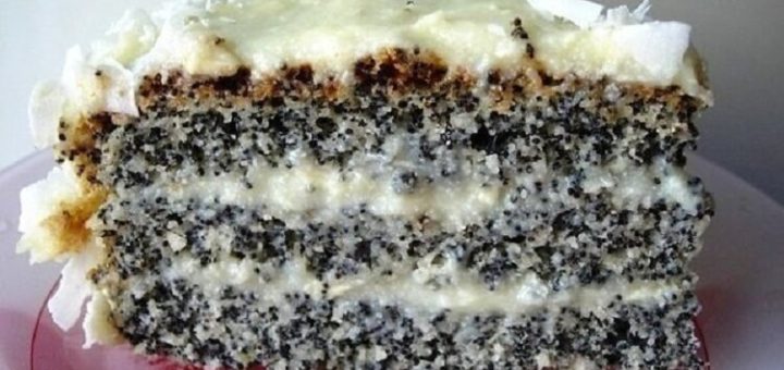 Маково-кокосовый пирог «Блаженство». Для любителей выпечки с маком!