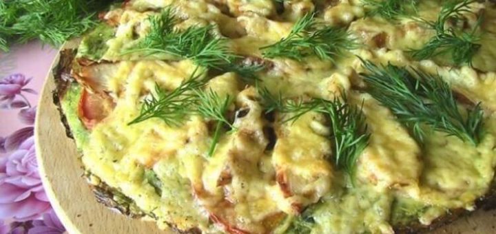 Вкуснейшая пицца из кабачков. Без вреда для фигуры!