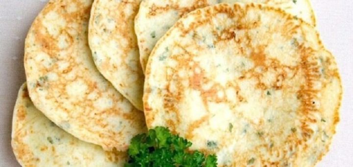 Сырные лепешки с зеленью