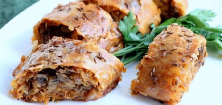 Капустный штрудель. Очень вкусная штука!