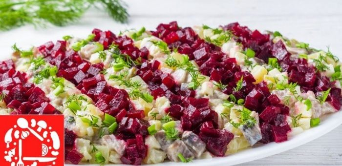 Вкусный и необычный салат на Новый Год - восхитительно смотрится на праздничном столе!