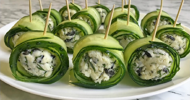 Новогодняя закуска «Роллы с огурцом»: просто нереальная вкуснятина!