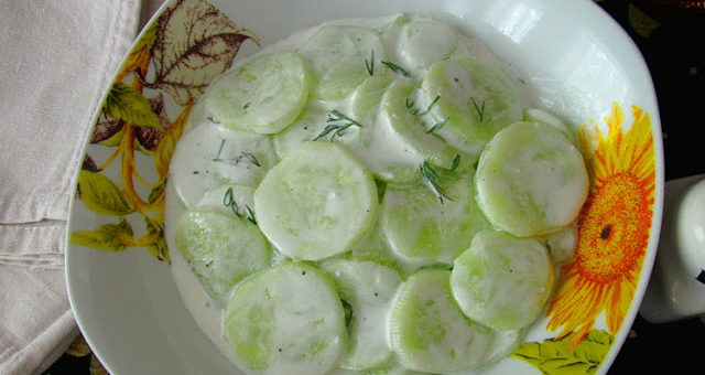 Немецкий огуречный салат (Gurkensalat)