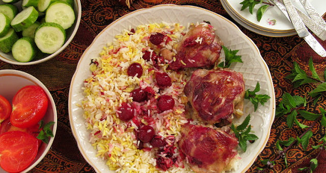 Иранский плов с вишней (Albaloo polo)