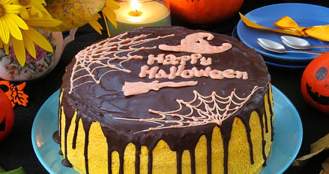 Тыквенно-шоколадный торт