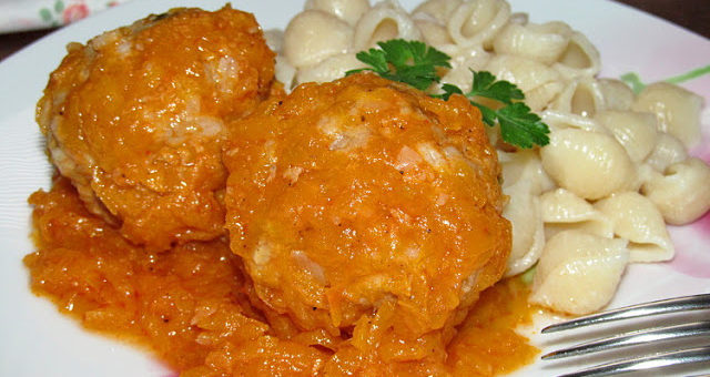 Куриные тефтели с тыквой