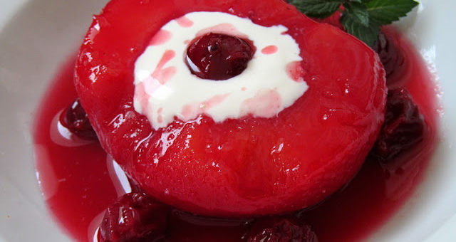 Айва в сиропе с вишней (Vişneli Ayva Tatlısı)