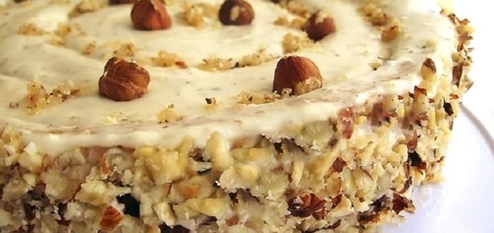 Ореховый торт. Для тех, кто любит орехи, придумать что-то вкуснее, сложно!