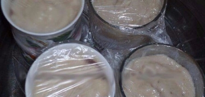 Вареная колбаса в кружке