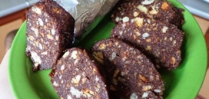 Сладкая колбаска из записной книжки моей мамы. Вкус детства — незабываем!