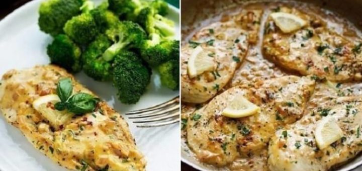 Ароматная и такая нежная курица в сливочно-лимонном соусе!