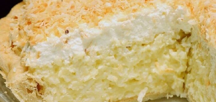 Нежнейший кокосовый пирог со сливками