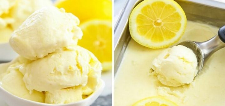 Вкусное лимонное мороженое из трех ингредиентов своими руками