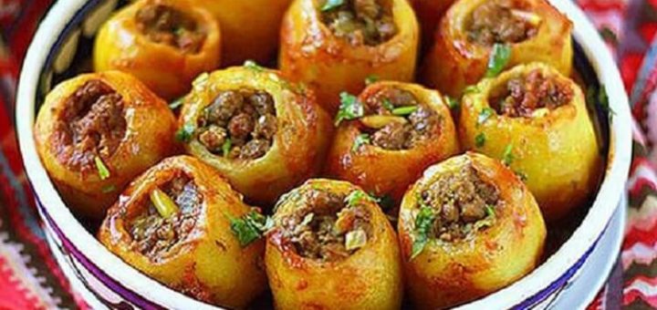 Картофель, фаршированный мясом. Вкус, который не забудешь!
