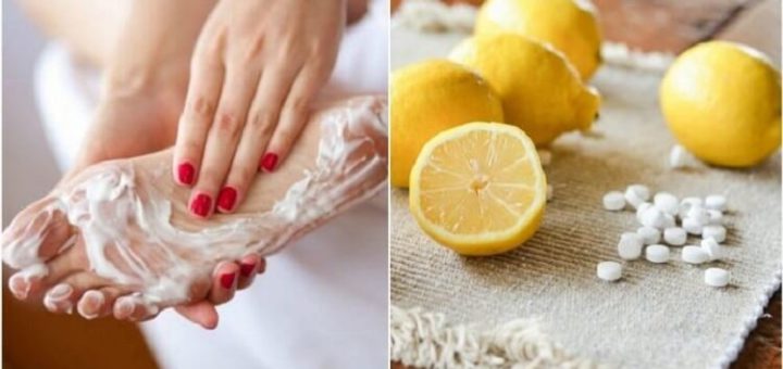Cмешав сок лимона с аспирином я нанесла смесь на ночь на ноги… На следующее утро я была приятно удивлена!