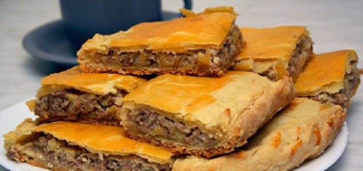 Мясной пирог за 10 минут!!!
