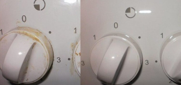 Даже не снимающиеся ручки у плиты легко почистить за 2 минуты