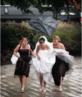 Примета: дождь на свадьбу