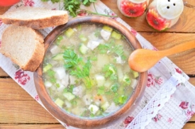 Окрошка с домашней колбасой на квасе: рецепт с фото