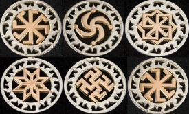 Символы славян - коловрат, громовое колесо, подкова