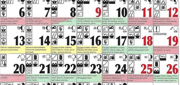Лунный посевной календарь на май 2019 года