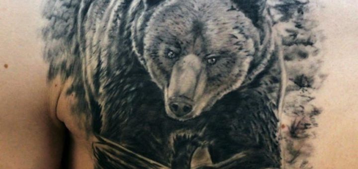 Тату медведь: значение и история