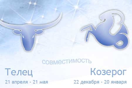 Совместимость Телец-Козерог: партнерские и брачные отношения