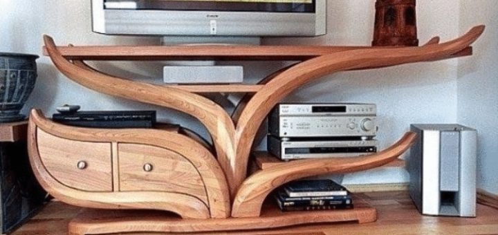 15 идей красивой и необычной мебели из дерева.