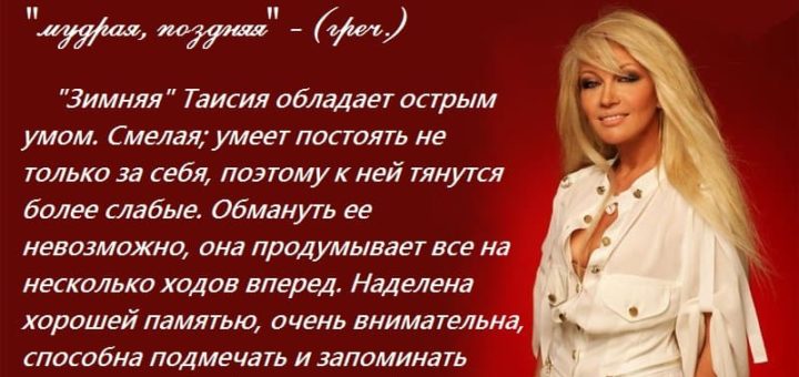 Именины Таисии по церковному календарю православных