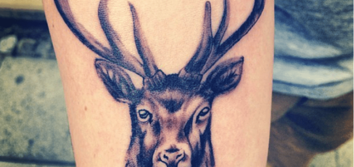 Тату олень: значение для девушек и парней