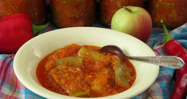 Салат из кабачков "Татарская песня" (заготовка на зиму)