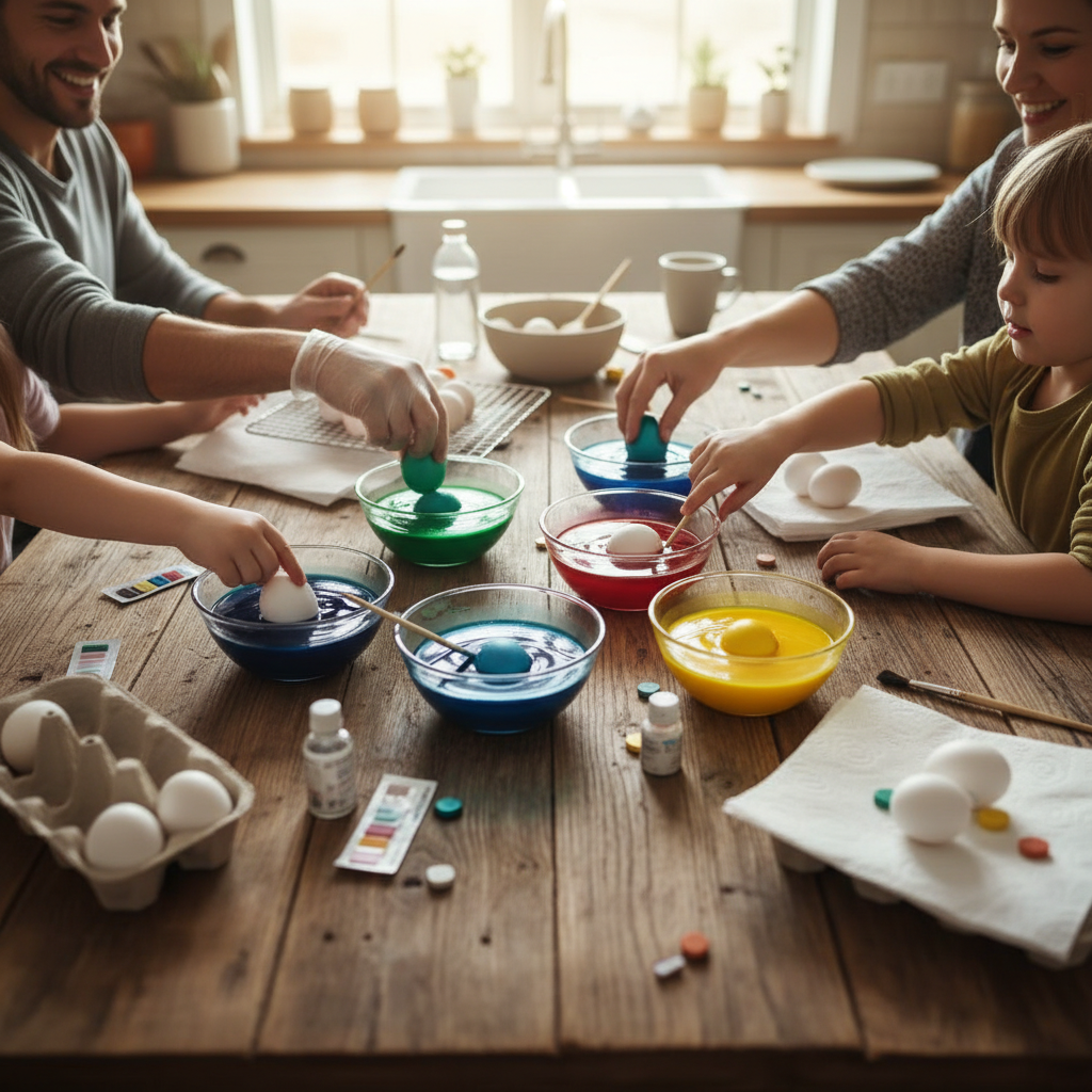 Как покрасить яйца на Пасху идеально