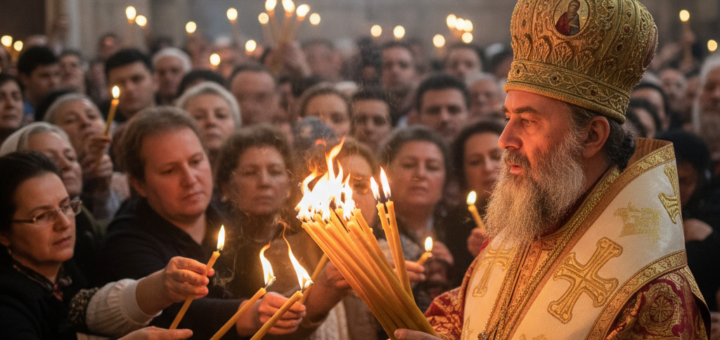 Благодатный огонь в Иерусалиме